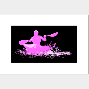 Cute Sweet Kayak Girl T-Shirt Posters and Art